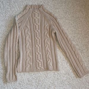 Cable knit sweater